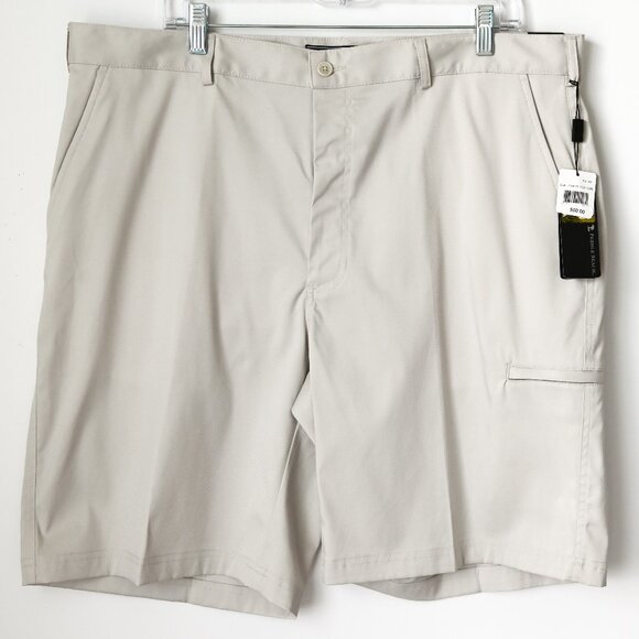 PEBBLE BEACH Beige Men's Performance Golf Shorts - Size 40 - NWT - Picture 1 of 7